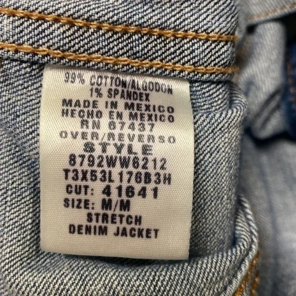 Vintage Polo Ralph Lauren Stone Washed Stretch Denim Jean Jacket - Picture 5 of 5